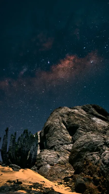 A structural study of the Rössing Mountains under the pristine clarity of the Namibian sky; documenting the unyielding geometry of the land within one of the world's last remaining dark-sky frontiers.
