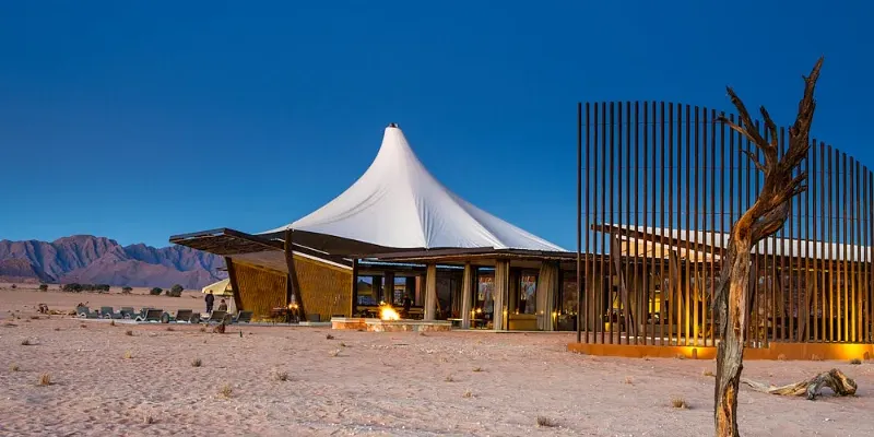 Professional architectural documentation of a luxury lodge in Dead Valley, illustrating the precision of our commercial brand storytelling.
